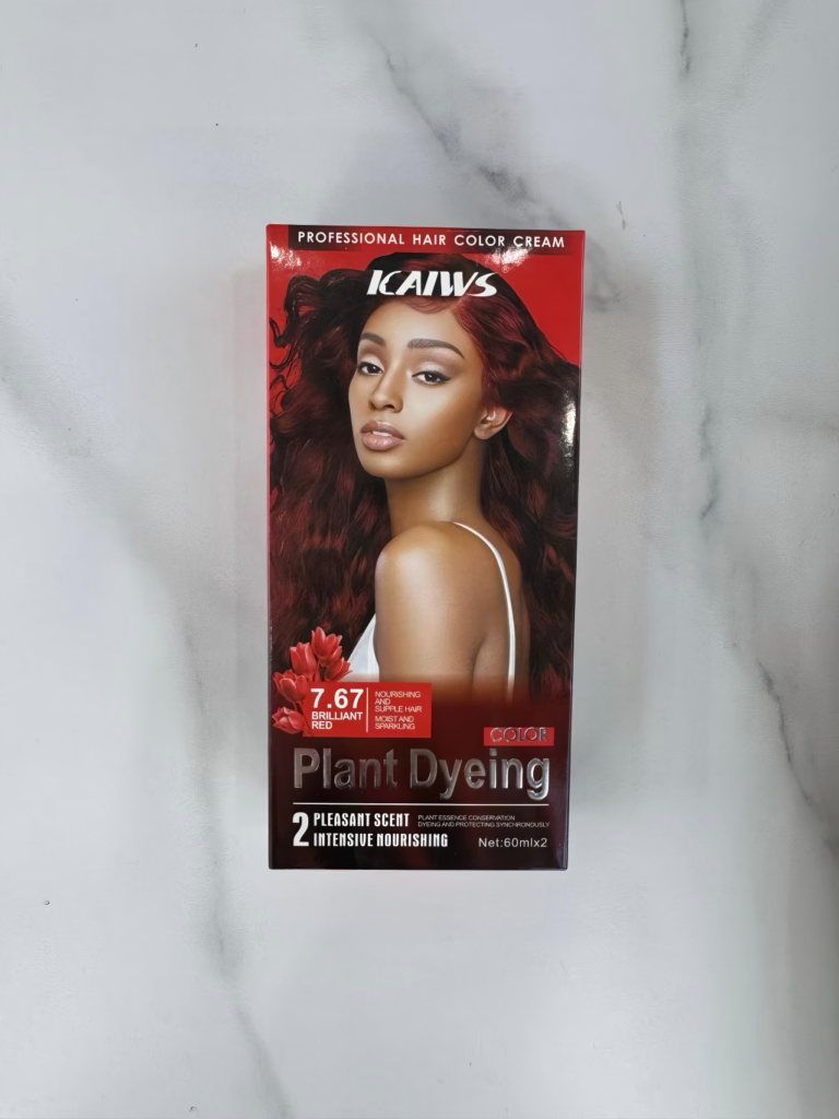 KAIWS Plant Hair Dye Cream (7.67 Bright Red)
