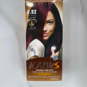 KAIWS Hanna Hair Dye Cream (4.62 Purple Red)